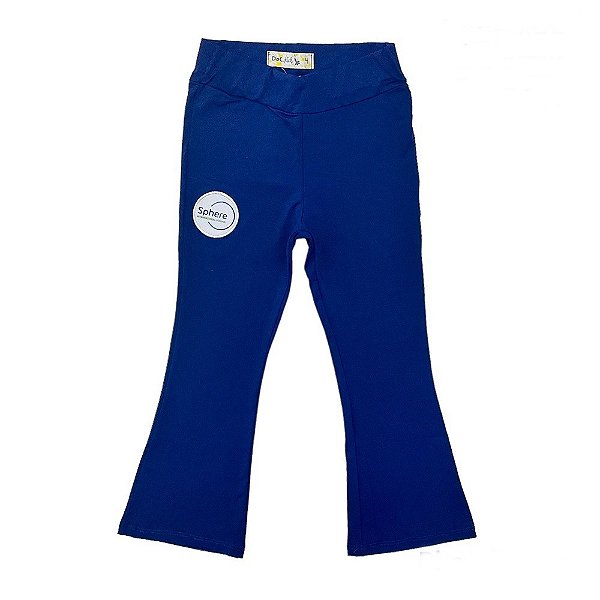 Calça Legging Infantil Básica em Suplex Azul Marinho, Guaili