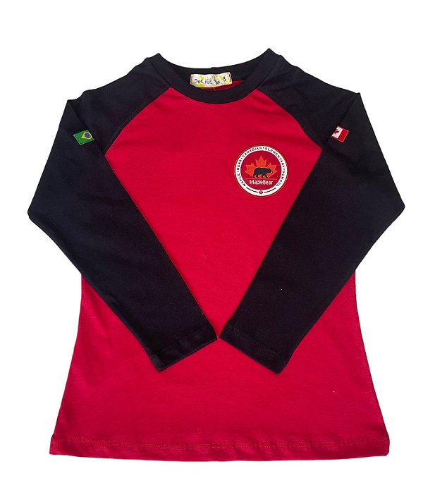 CAMISETA MANGA LONGA FEMININA 100% ALGODÃO FUND II (PRETA)