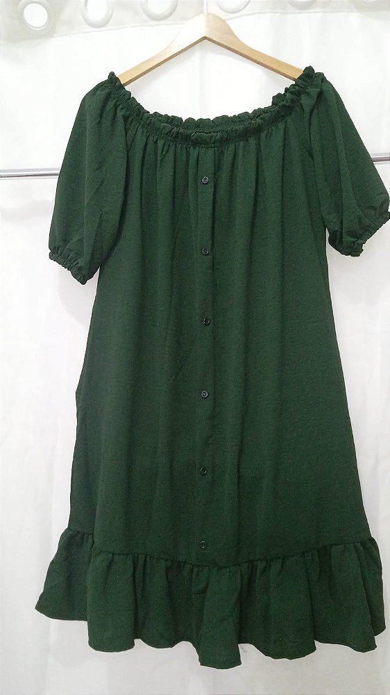 Vestido Princess - Verde Militar