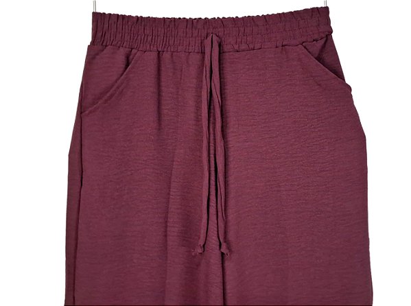 Calça basic Pantalona - Marsala