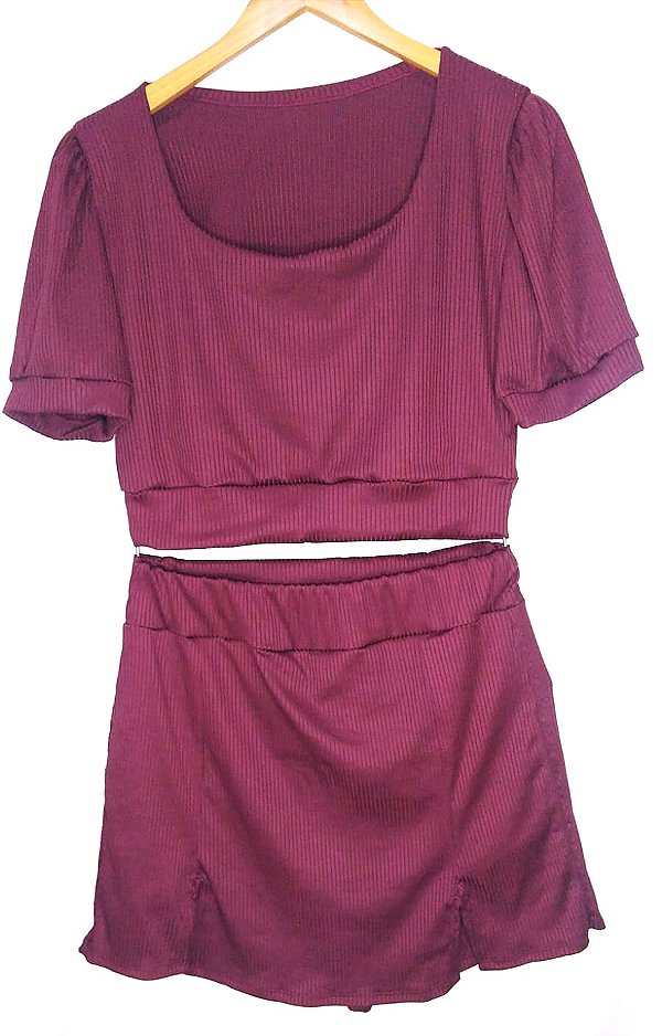 Conjunto Bia  - Marsala (Plus Size)