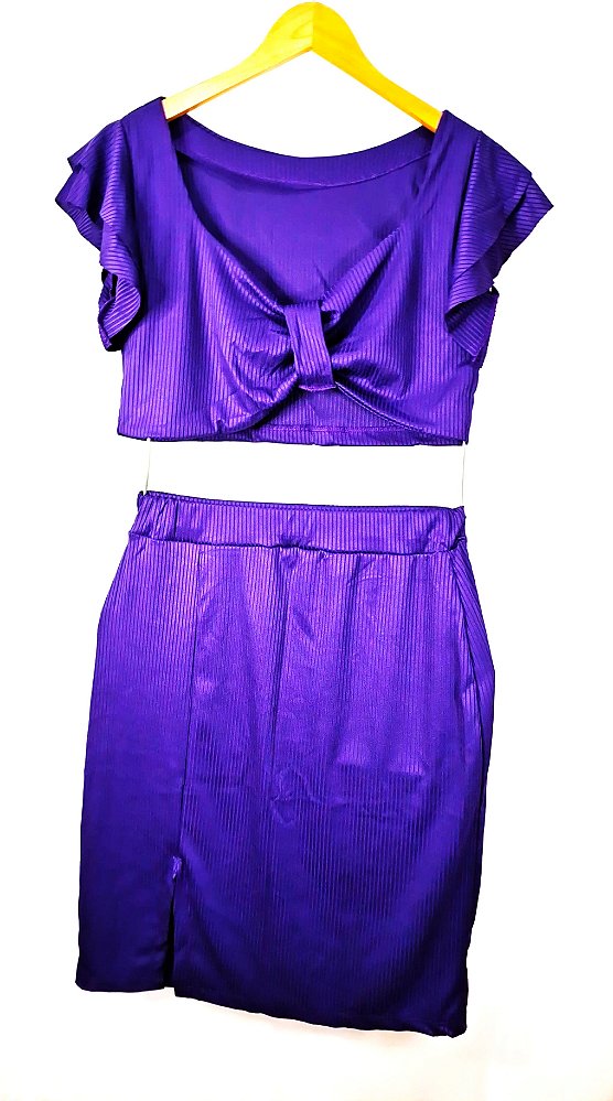 Conjunto Nathy - Roxo  (Plus Size)