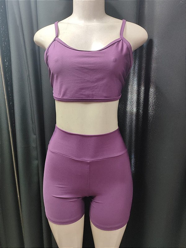 Conjunto Fitness Safira - Roxo