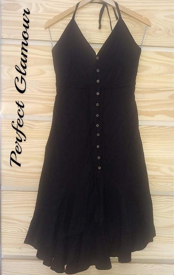 Vestido Midi Sandres - Preto