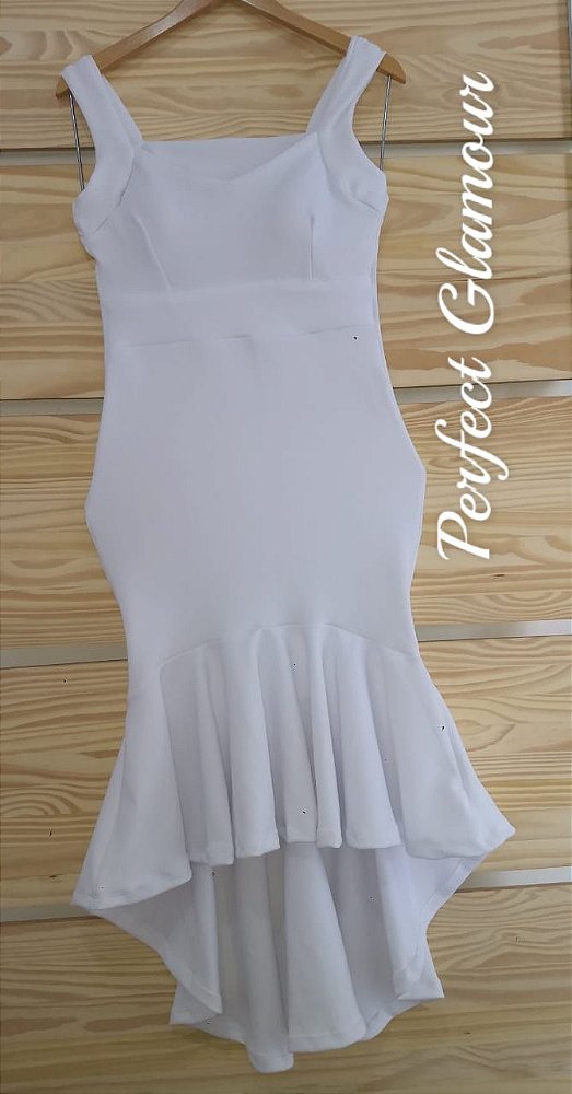 Vestido midi Veneza Branco