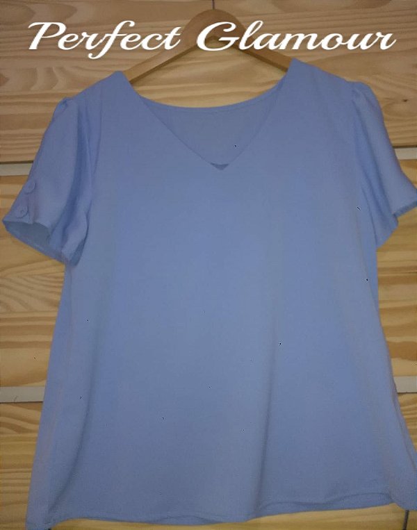 Blusa Fancy Viscose -  Azul Serenety