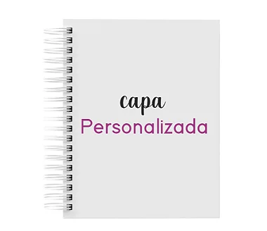 Caderno A5 100 folhas - Personalizado igual a capa do seu pedido
