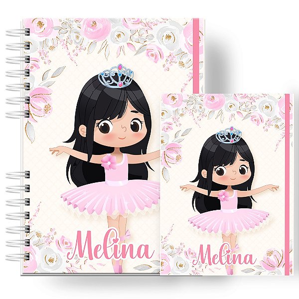 Caderneta + Porta Doc: Menina Bailarina