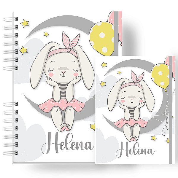 Caderneta + Porta Doc: Menina Coelha