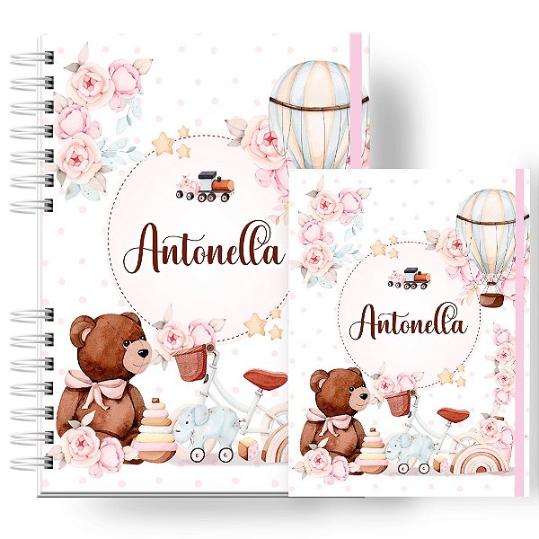 Caderneta + Porta Doc: Menina Brinquedos