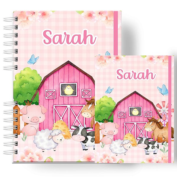 Caderneta + Porta Doc: Menina