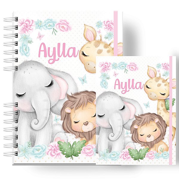 Caderneta + Porta Doc: Menina