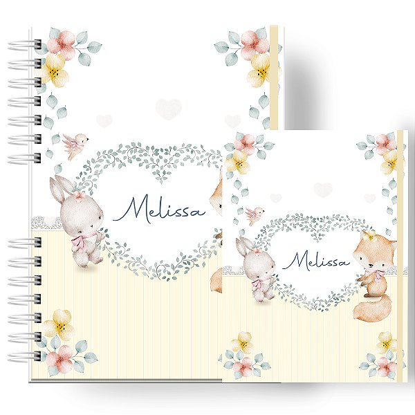 Caderneta + Porta Doc : Menina Bosque