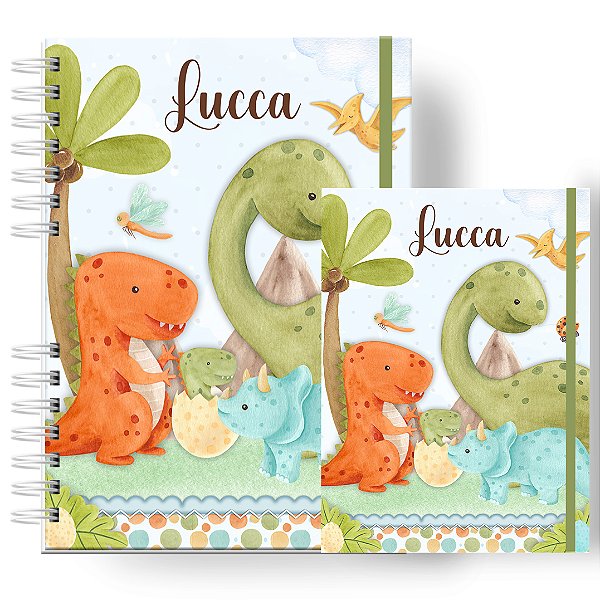 Caderneta + Porta Doc: Menino Dino