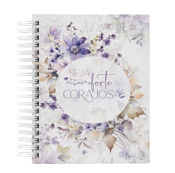 Agenda: Floral Lilás Seja forte e corajosa