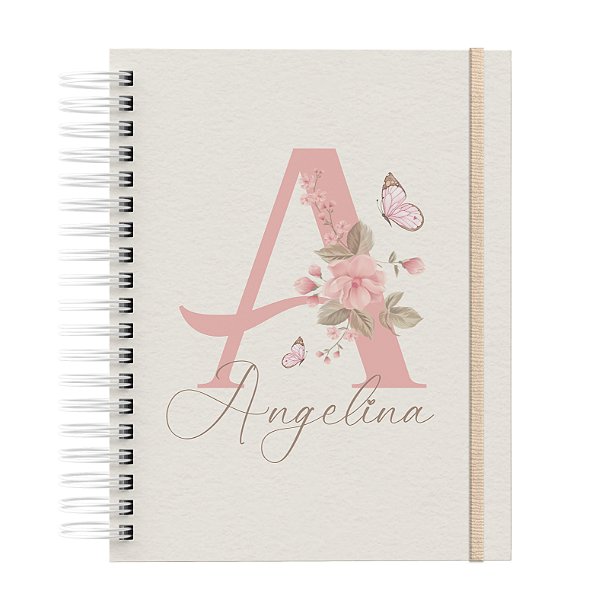 Agenda: Borboleta Alfabeto Bege   (AFB12)