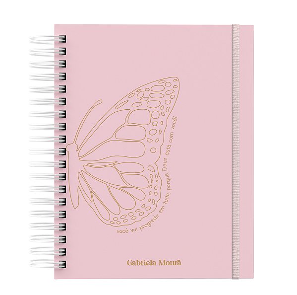Agenda: Borboleta Rosa / Deus está com Você