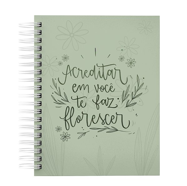 Agenda: Acreditar em você te faz Florescer / Verde