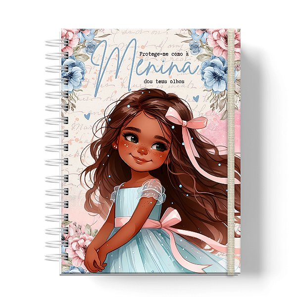Bíblia Infantil Ilustrada : Menina Negra / Flores Rosa e Azul