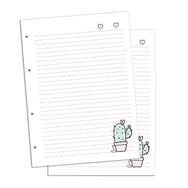 Refil de Fichário com 180 Folhas