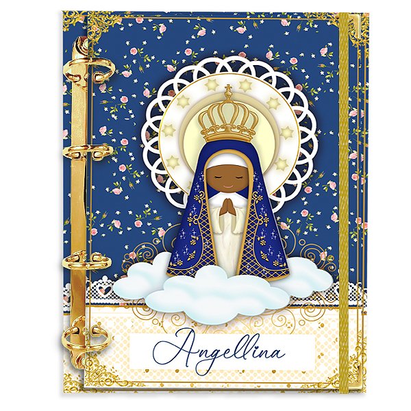 Fichário com 180 folhas: Nossa Senhora Aparecida