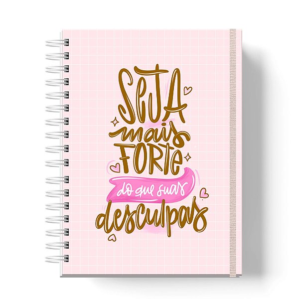 Caderno Capa Dura Personalizado C/Nome : Tamanhos Colegial, A5 e A4 Universitário (CAD-04)