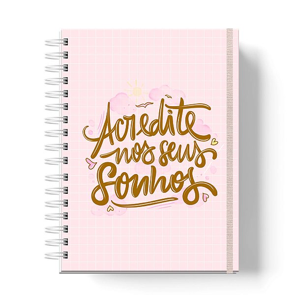 Caderno Capa Dura Personalizado C/Nome : Tamanhos Colegial, A5 e A4 Universitário (CAD-15)