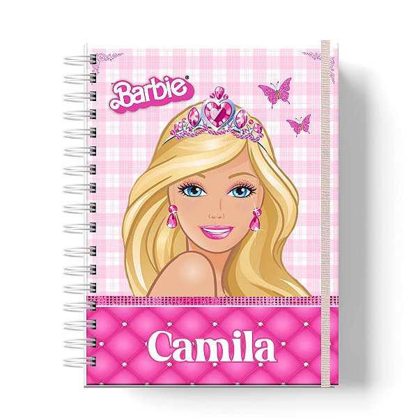 Caderno Capa Dura Personalizado C/Nome : Tamanhos Colegial, A5 e A4 Universitário (CAD-B01)