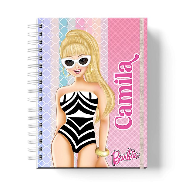 Caderno Capa Dura Personalizado C/Nome : Tamanhos Colegial, A5 e A4 Universitário (CAD-B02)