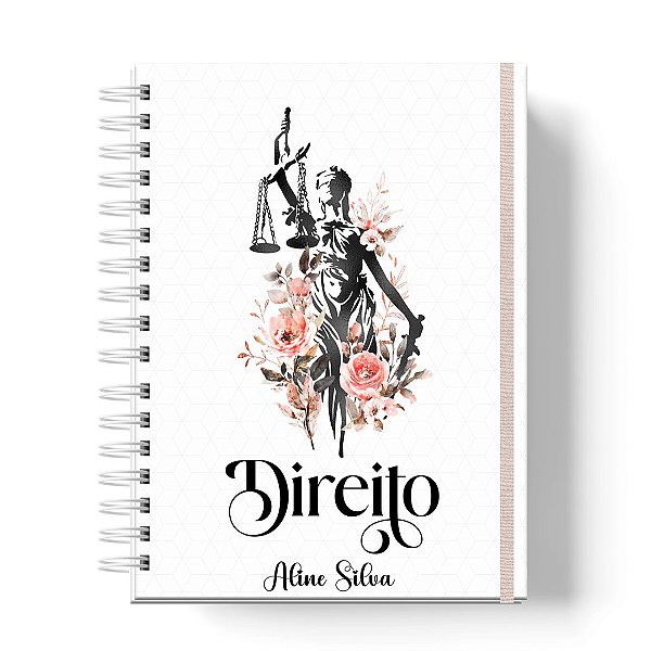 Caderno Capa Dura Personalizado C/Nome : Direito  (CAD-DR1)