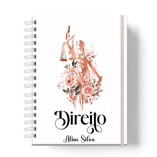 Caderno Capa Dura Personalizado C/Nome : Direito  (CAD-DR3)