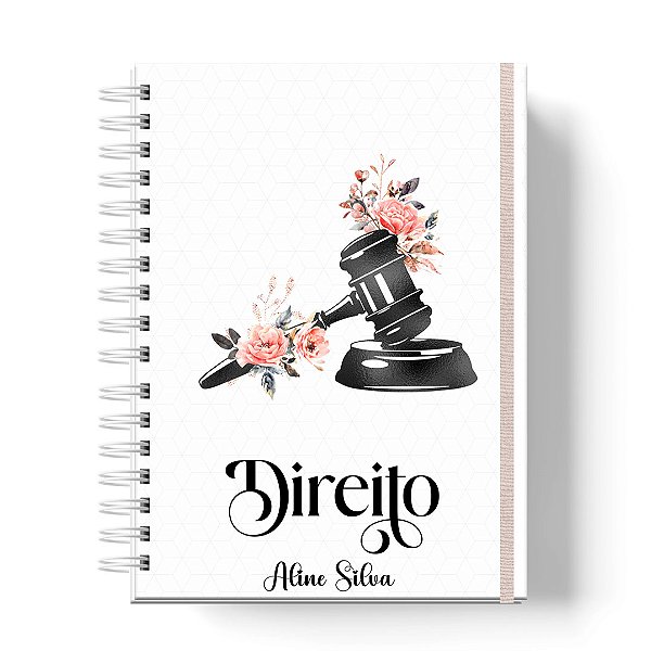 Caderno Capa Dura Personalizado C/Nome : Direito  (CAD-DR5)