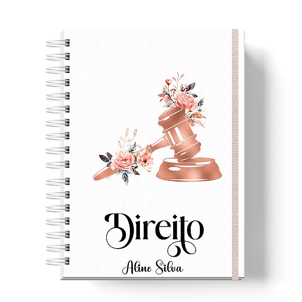 Caderno Capa Dura Personalizado C/Nome : Direito  (CAD-DR7)