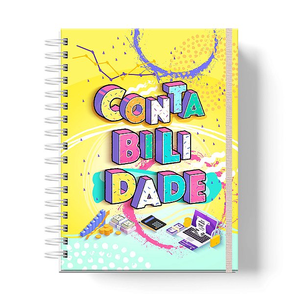 Caderno Capa Dura Personalizado C/Nome : CONTABILIDADE (CAD-CT01)