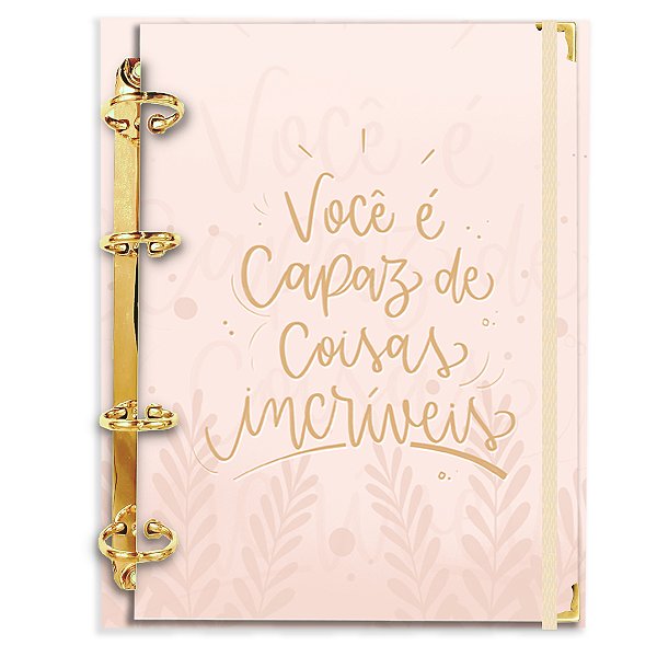 Fichário Agenda: Você é capaz de coisas Incríveis