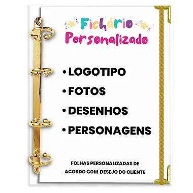 Fichário Agenda: ( Anexe sua imagem) LEIA A DESCRIÇÃO
