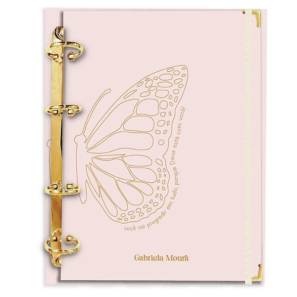 Fichário Agenda: Borboleta Nude