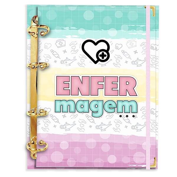 Fichário Agenda:  Profissão Enfermagem Enfemeira - Candy