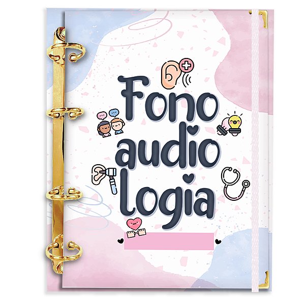 Fichário Agenda: Profissão Símbolo Fonoaudiologia