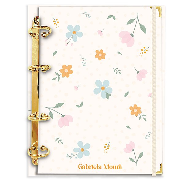 Fichário Agenda: Florzinhas