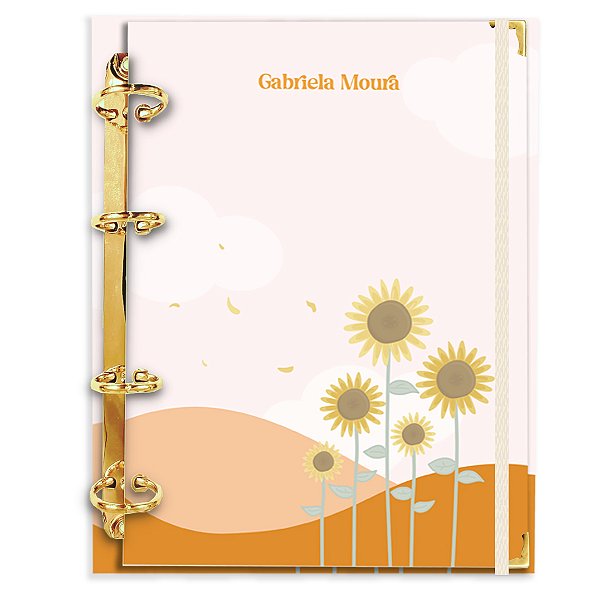 Fichário Agenda: Girassol