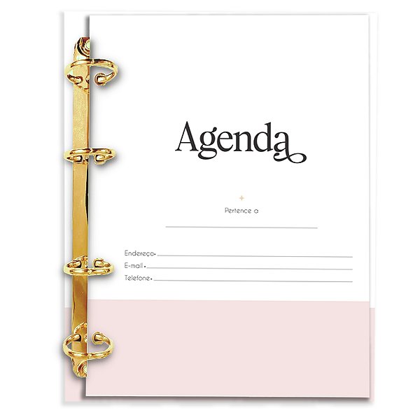 Fichário Agenda: Profissão Medicina Símbolo Floral Lilás