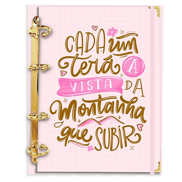 Fichário Agenda: Cada um terá a vista da Montanha que Subir