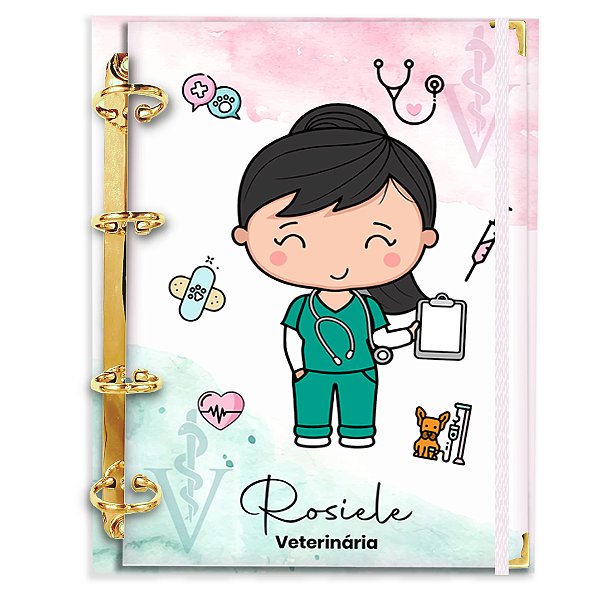 Fichário Agenda: Veterinária Profissão Candy