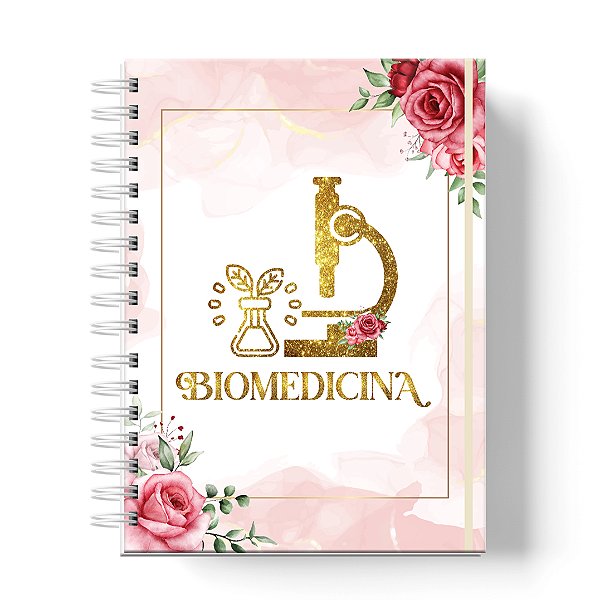 Caderno Capa Dura Personalizado C/Nome : Biomedicina