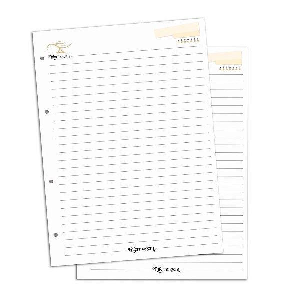 Refil de Fichário com 180 Folhas (RF07) - ENFERMAGEM