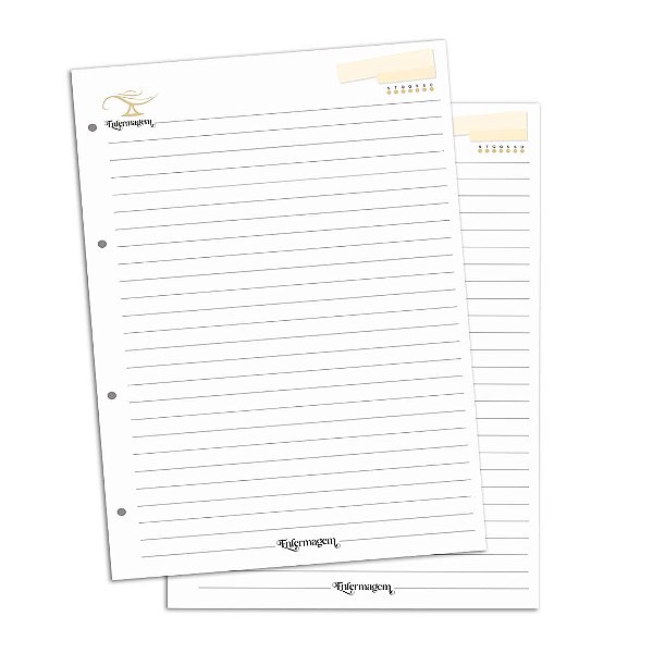 Refil de Fichário com 180 Folhas (RF08)