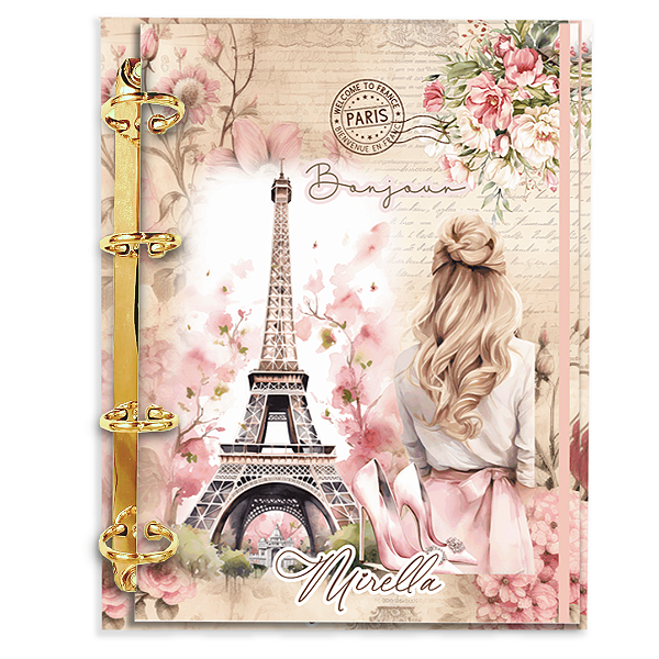 Fichário Personalizado: Paris (P04)