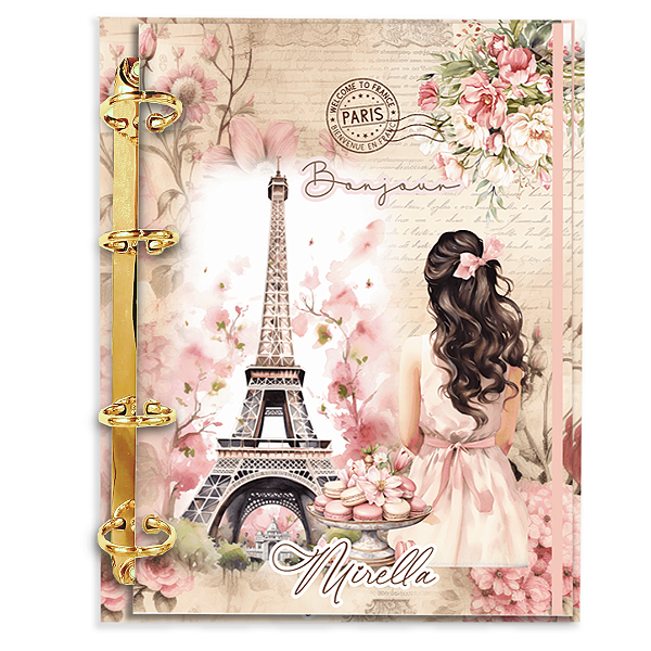 Fichário Personalizado Reposicionável: Paris (P05)