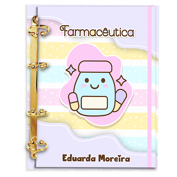 Fichário de Farmácia Personalizado 180 Folhas: Fm01